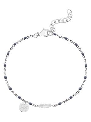 MAM armband SILVER feather [ID-461]