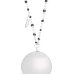 Fine silver/grey | Bola zwangerschapsketting [ID-486] - Afbeelding 2