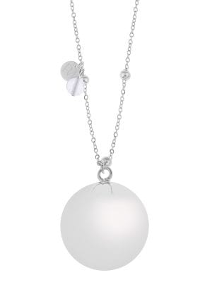 Olivia silver crystal | Bola zwangerschapsketting [ID-527]
