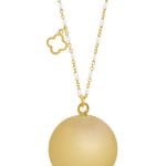 Fine gold/white| Bola zwangerschapsketting [ID-658] - Afbeelding 2