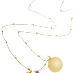 Olivia gold amethyst | Bola zwangerschapsketting [ID-660] - Afbeelding 5