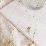 Olivia gold grey agate  | zwangerschapsketting [ID-661] - Afbeelding 4
