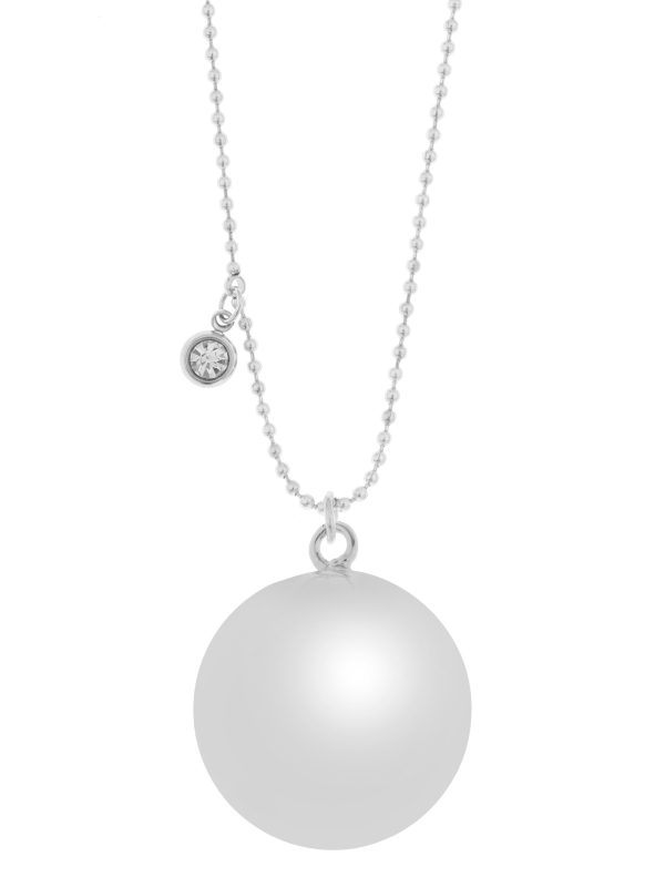 Chloé silver | Bola zwangerschapsketting [ID-675]
