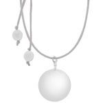Sofie grey round | Bola zwangerschapsketting [ID-666] - Afbeelding 2