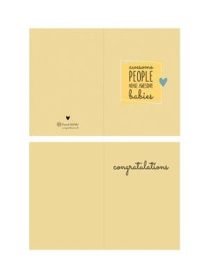 Greeting card | Awesome people make awesome babies [ID-599]