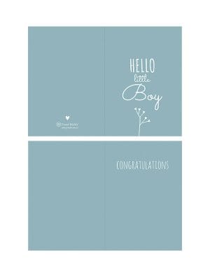 Greeting card | Hello little boy [ID-544]