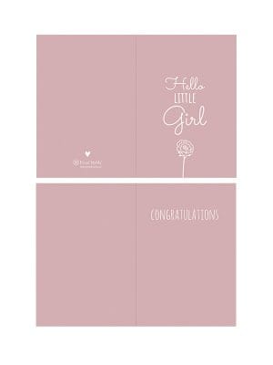 Greeting card | Hello little girl [ID-543]