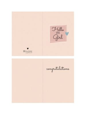 Greeting card | Hello little Girl [ID-600]