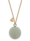 Féline grey/mint | Bola zwangerschapsketting [ID-595]