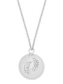 Eva baby feet silver | Bola zwangerschapsketting [ID-616]