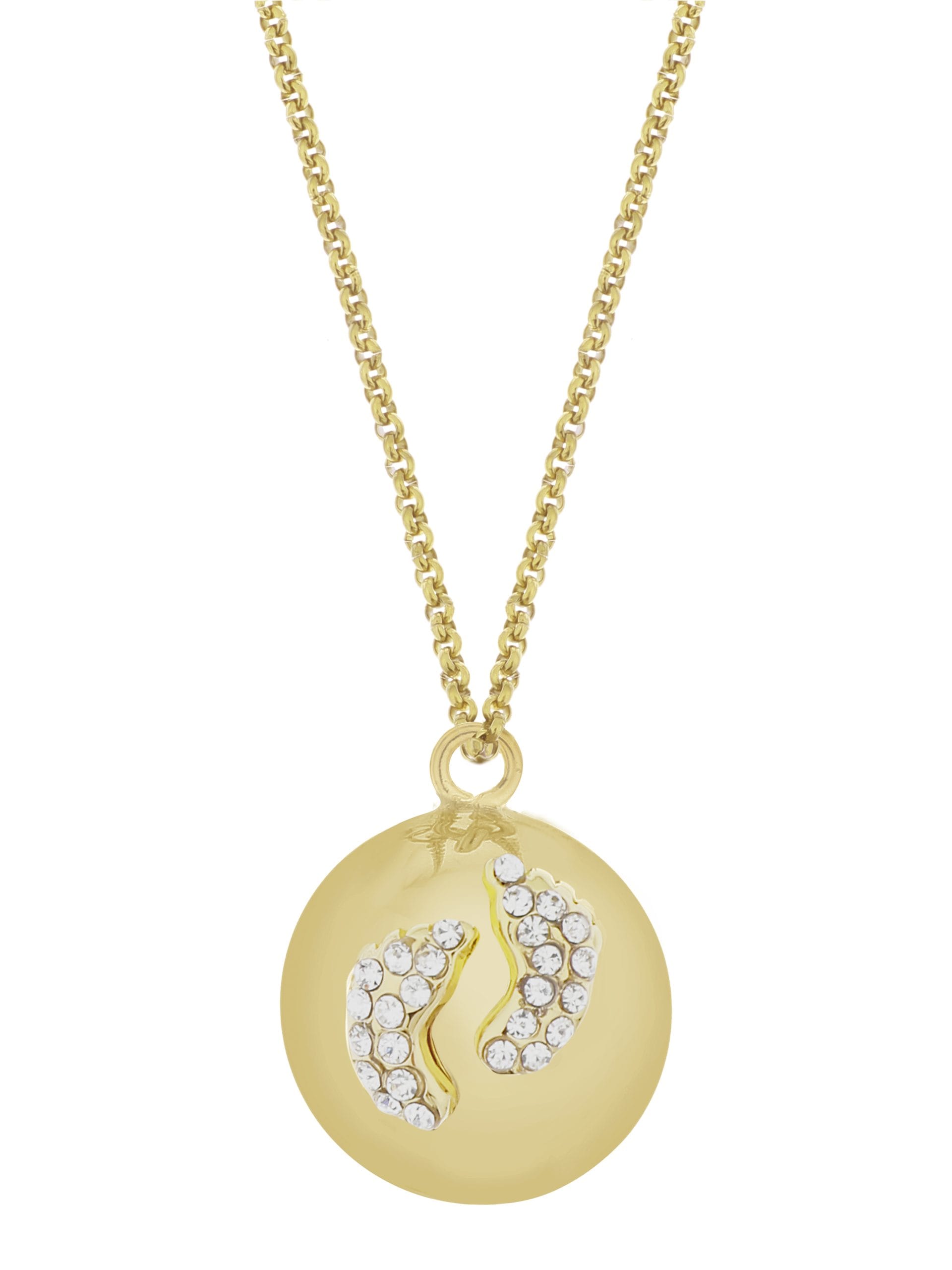 Eva baby feet gold | Bola zwangerschapsketting [ID-618]