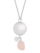 Linn rose quartz | Bola zwangerschapsketting [ID-637]