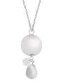 Linn grey agate | Bola zwangerschapsketting [ID-639]