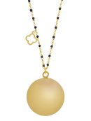 Fine gold/brown | Bola zwangerschapsketting [ID-659]