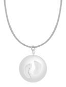 Sofie grey baby feet | Bola zwangerschapsketting [ID-668]