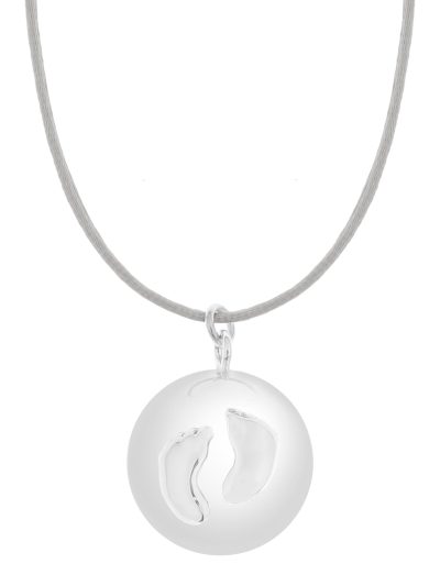 Sofie grey baby feet | Bola zwangerschapsketting [ID-668]