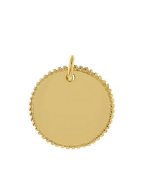 Losse bedel kartelrand | NAAM | gegraveerde sieraden