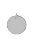 Losse bedel kartelrand | INITIALEN | gegraveerde sieraden