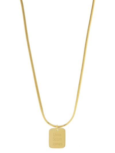 Snake ketting - gegraveerde sieraden
