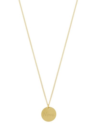 Ketting rond bedel - gegraveerde sieraden