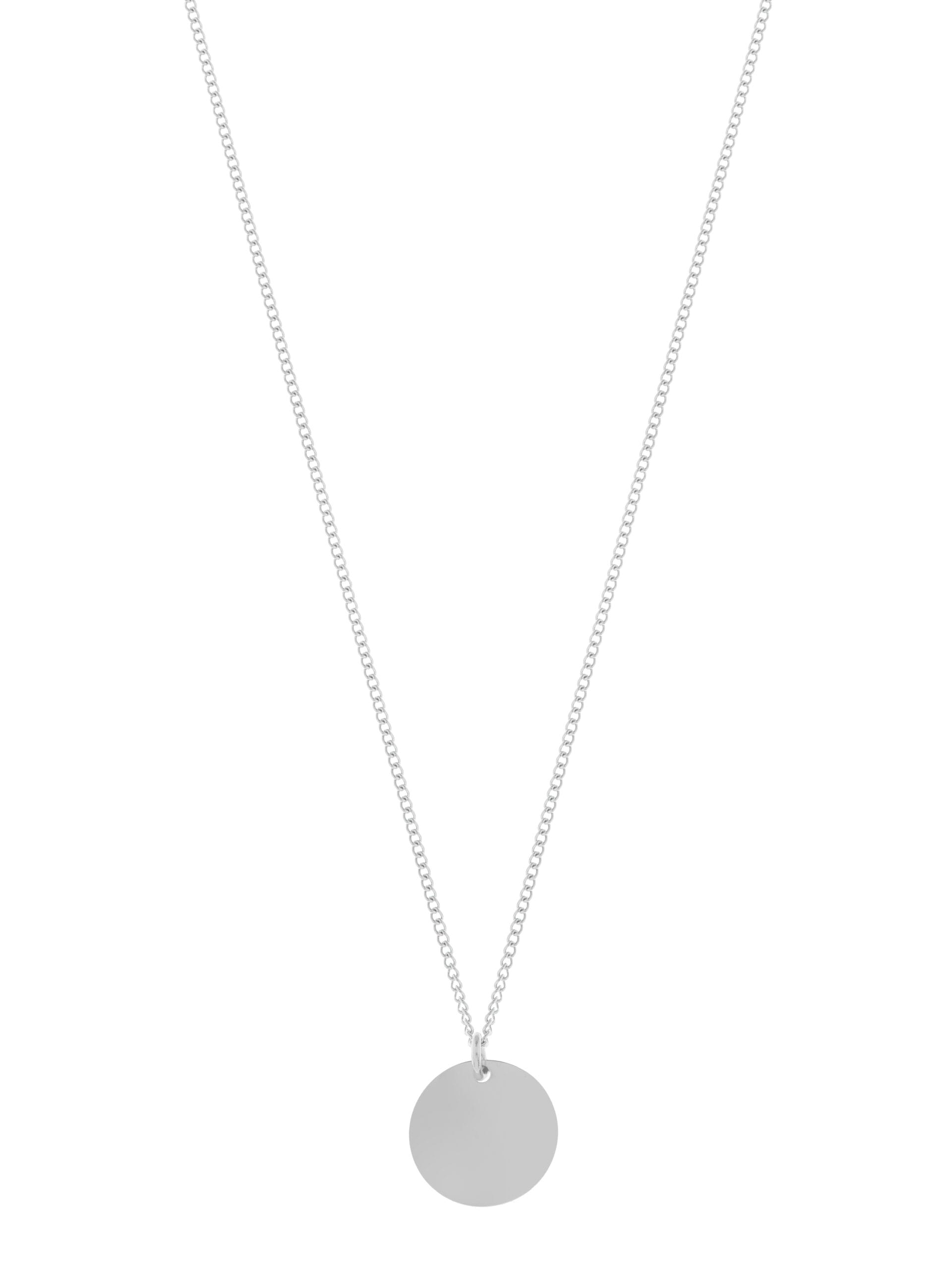 Ketting rond bedel | INITIALEN | gegraveerde sieraden
