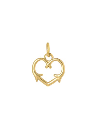 Nola | Charm [ heart fleur de lis] [ID-802]
