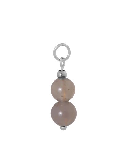 Nola | Charm [gray agate] [ID-795]