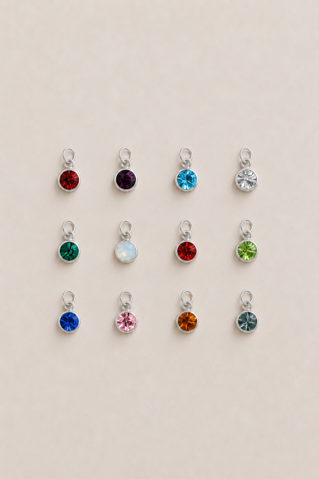 Charms geboortesteen | zilver